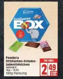 Edeka Feodora Ottifanten-schokoladentäfelchen Angebot