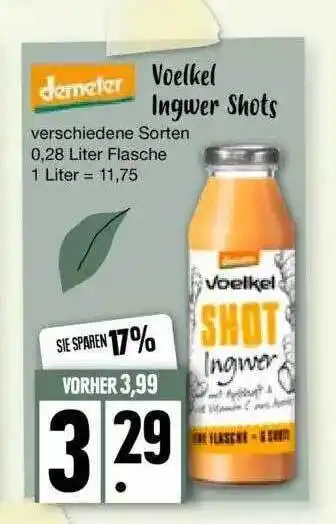 Edeka Demeter Voelkel Ingwer Shots Angebot