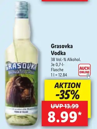 Lidl Grasovka Vodka 0,7 L Angebot