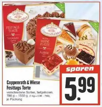 Edeka Coppenrath & Wiese Festtags Torte Angebot