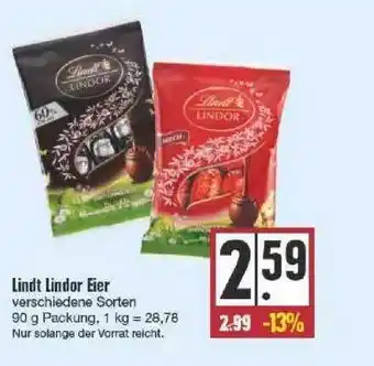 Edeka Lindt Lindor Eier Angebot