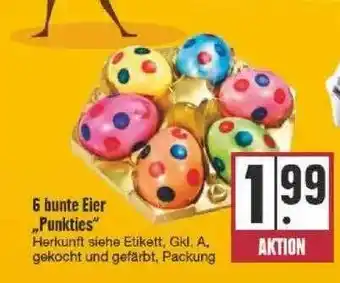 Edeka 6 Bunte Eier „punkties“ Angebot