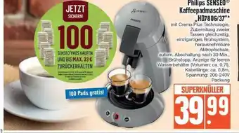 Edeka Philips Senseo Kaffeepadmaschine „hd7806-37“ Angebot