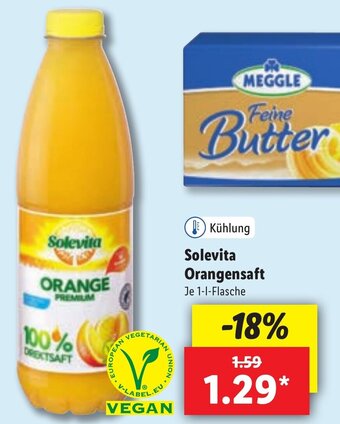 Lidl Solevita Orangensaft 1 L Angebot