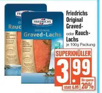 Edeka Friedrichs Original Graved- Oder Rauch-lachs Angebot