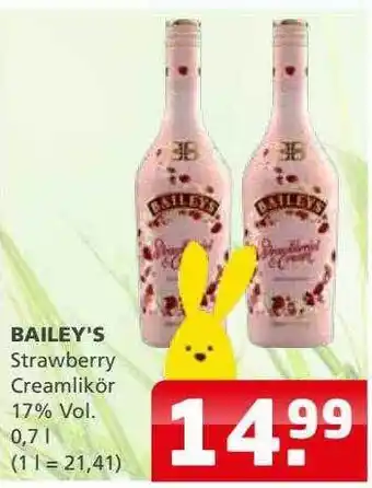 Getränkehaus Bailey's Strawberry Creamlikör Angebot