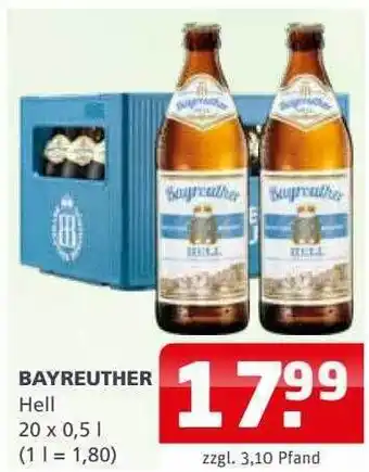 Getränkehaus Bayreuther Hell Angebot