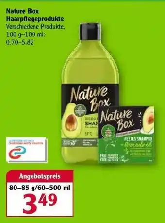 Globus Nature Box Haarpflegeprodukte Angebot