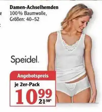 Globus Speidel Damen-achselhemden Angebot