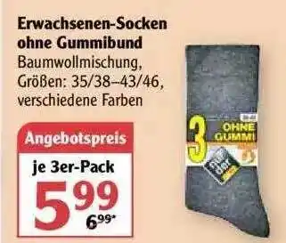 Globus Erwachsenen-socken Ohne Gummibund Angebot