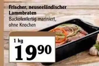 Globus Frischer, Neuseeländischer Lammbraten Angebot