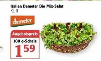 Globus Italien Demeter Bio Mix-salat Angebot