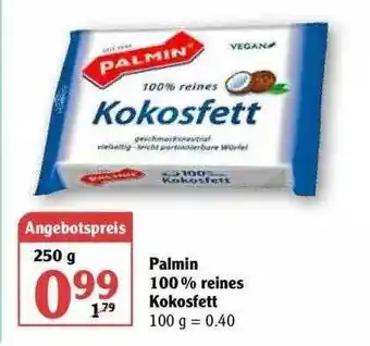 Globus Palmin 100% Reines Kokosfett Angebot