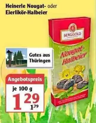 Globus Heinerle Nougat- Oder Eierlikör-halbeier Angebot