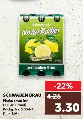 Kaufland Schwaben Bräu Naturradler Angebot