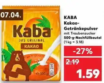 Kaufland Kaba Kakao-getränkepulver Angebot