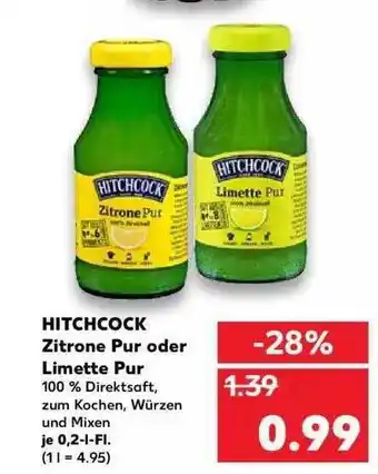 Kaufland Hitchkock Zitrone Pur Oder Limette Pur Angebot