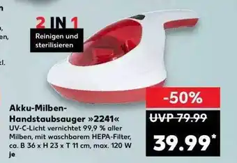 Kaufland Akku-milben-handstaubsauger 2241 Angebot