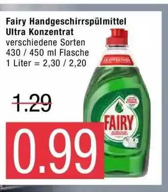 Marktkauf Fairy Handgeschirrspülmittel Ultra Konzentrat Angebot