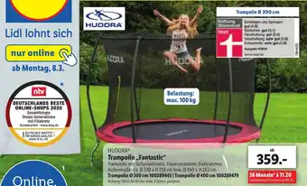 Lidl Hudora Trampolin ,,Fantastic" Angebot