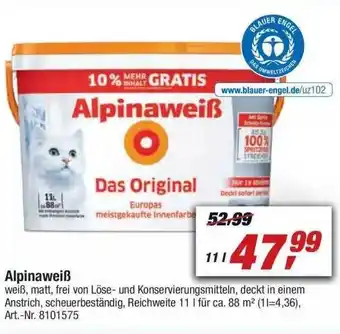 toom Baumarkt Alpinaweiß Angebot