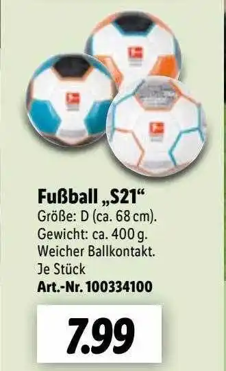 Lidl Fußball S21 Angebot