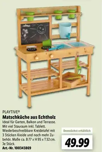 Lidl Playtive Matschküche Aus Echtholz Angebot