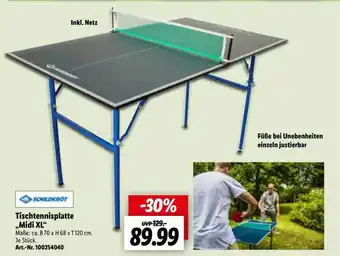 Lidl Tischtennisplatte „midi Xl ” Schildkröt Angebot