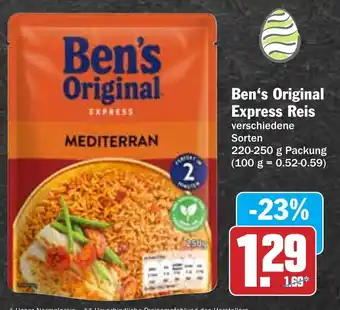 Hit Ben's Original Express Reis 220-250g Packung Angebot