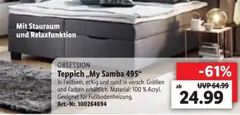 Lidl Obsession Teppich ,,My Samba 495" Angebot