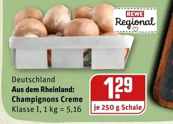 REWE Kaufpark Deutschland Aus dem Rheinland: Champignons Creme 1 kg Angebot