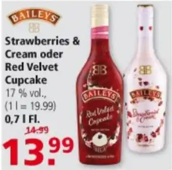 Multi Markt Baileys Strawberries & Cream oder Red Velvet Cupcake 0,7L Flasche Angebot