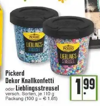 Edeka Pickerd Dekor Knallkonfetti Oder Lieblingsstreusel Angebot