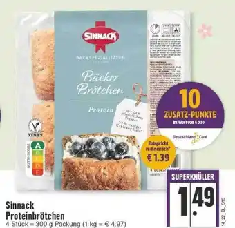 Edeka Sinnack Proteinbrötchen Angebot