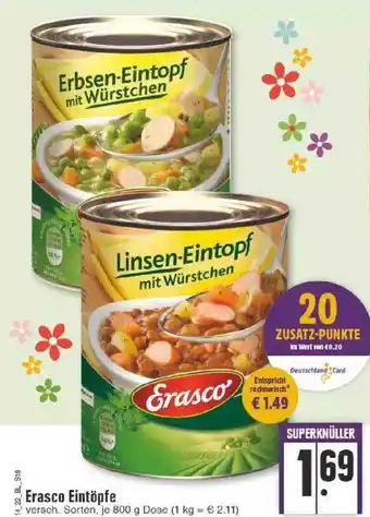 Edeka Erasco Eintöpfe Angebot