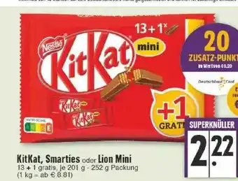 Edeka Kitkat, Smarties Oder Lion Mini Angebot