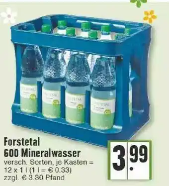 Edeka Forstetal 600 Mineralwasser Angebot