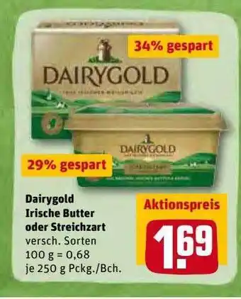 REWE Kaufpark Dairygold Lrische Butter Oder Streichzart Angebot