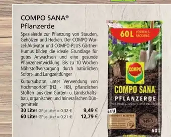 Kiebitzmarkt Compo Sana Pflanzerde Angebot