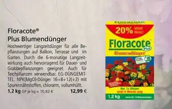 Kiebitzmarkt Floracote Plus Blumendünger Angebot