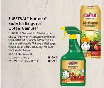 Kiebitzmarkt Substral Naturen Bio Schädlingsfrei Obst&gemüse Angebot