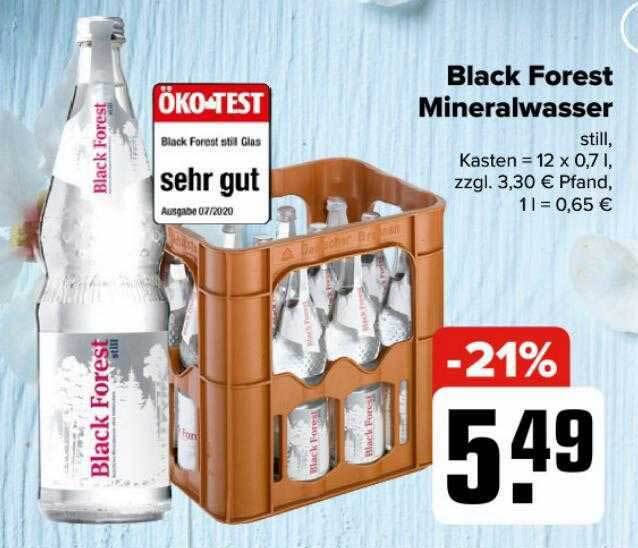 Black Forest Mineralwasser Angebot bei Logo Getränkemarkt