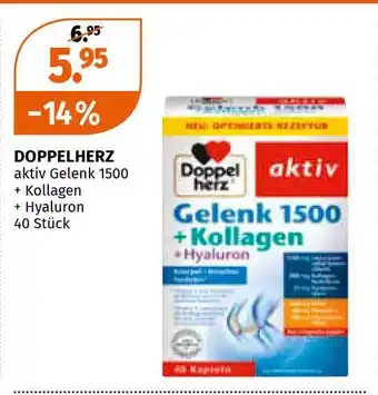 Müller Doppelherz Aktiv Gelenk 1500 + Kollagen + Hyaluron Angebot