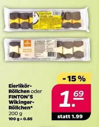 NETTO Eierlikör-röllchen Oder Finton's Wikinger-röllchen Angebot