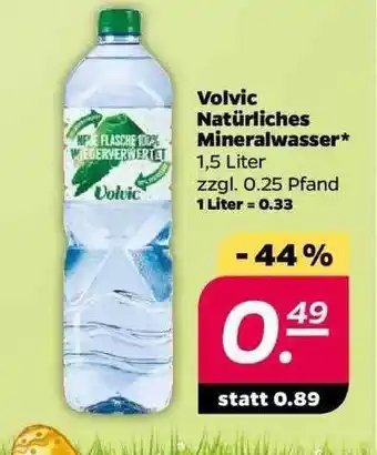 NETTO Volvic Natürliches Minerlwasser Angebot