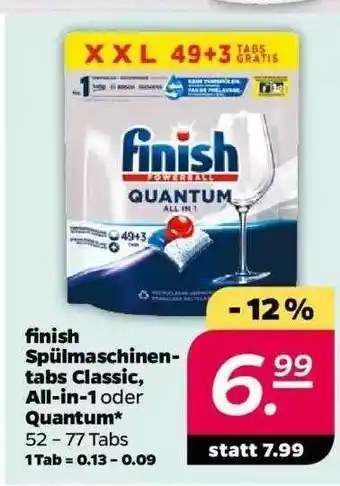 NETTO Finish Spülmaschinentabs Classic, All-in-1 Oder Quantum Angebot