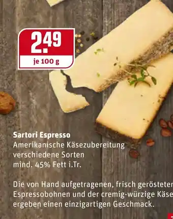 REWE Kaufpark Sartori Espresso 100 g Angebot