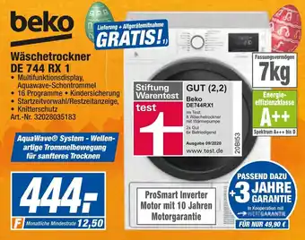 expert Techno Land Beko Wäschetrockner DE 744 RX 1 Angebot