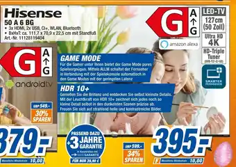 expert Techno Land Hisense 50 A 6 BG Angebot