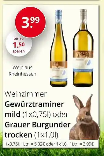 Sagasser Weinzimmer Gewürztraminer Mild Oder Grauer Brugunder Trocken Angebot